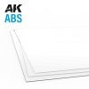 AK Interactive AK6738 0.5MM THICKNESS X 245 X 195MM – ABS SHEET – 3 UNITS PER BAG